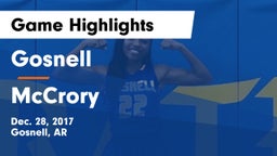 Gosnell  vs McCrory  Game Highlights - Dec. 28, 2017