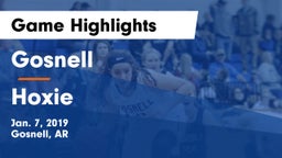Gosnell  vs Hoxie  Game Highlights - Jan. 7, 2019