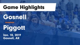 Gosnell  vs Piggott  Game Highlights - Jan. 10, 2019