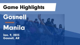 Gosnell  vs Manila  Game Highlights - Jan. 9, 2023