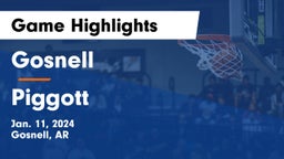 Gosnell  vs Piggott  Game Highlights - Jan. 11, 2024