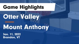 Otter Valley  vs Mount Anthony  Game Highlights - Jan. 11, 2022