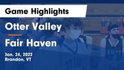 Otter Valley  vs Fair Haven  Game Highlights - Jan. 24, 2022