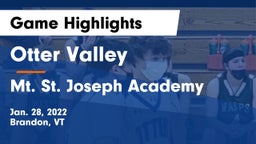 Otter Valley  vs Mt. St. Joseph Academy  Game Highlights - Jan. 28, 2022