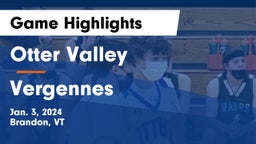 Otter Valley  vs Vergennes Game Highlights - Jan. 3, 2024