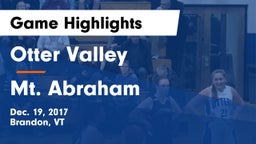 Otter Valley  vs Mt. Abraham Game Highlights - Dec. 19, 2017