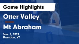 Otter Valley  vs Mt Abraham Game Highlights - Jan. 5, 2024