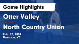 Otter Valley  vs North Country Union  Game Highlights - Feb. 27, 2024