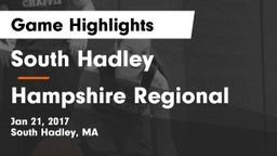 South Hadley  vs Hampshire Regional Game Highlights - Jan 21, 2017