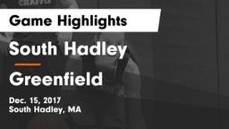 South Hadley  vs Greenfield  Game Highlights - Dec. 15, 2017