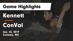 Kennett  vs ConVal  Game Highlights - Jan. 26, 2019