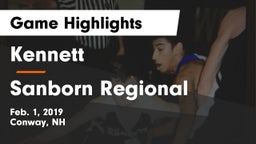Kennett  vs Sanborn Regional  Game Highlights - Feb. 1, 2019