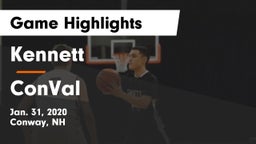 Kennett  vs ConVal  Game Highlights - Jan. 31, 2020