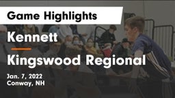 Kennett  vs Kingswood Regional  Game Highlights - Jan. 7, 2022