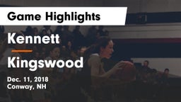 Kennett  vs Kingswood Game Highlights - Dec. 11, 2018