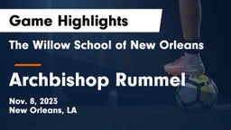The Willow School of New Orleans vs Archbishop Rummel Game Highlights - Nov. 8, 2023