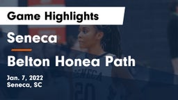 Seneca  vs Belton Honea Path  Game Highlights - Jan. 7, 2022