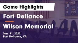 Fort Defiance  vs Wilson Memorial Game Highlights - Jan. 11, 2022