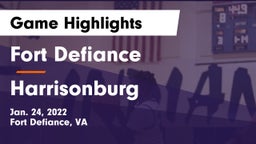 Fort Defiance  vs Harrisonburg Game Highlights - Jan. 24, 2022