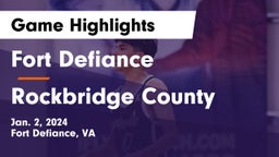 Fort Defiance  vs Rockbridge County  Game Highlights - Jan. 2, 2024