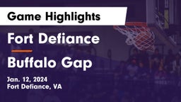 Fort Defiance  vs Buffalo Gap  Game Highlights - Jan. 12, 2024