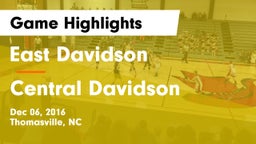 East Davidson  vs Central Davidson  Game Highlights - Dec 06, 2016