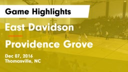 East Davidson  vs Providence Grove  Game Highlights - Dec 07, 2016