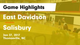 East Davidson  vs Salisbury Game Highlights - Jan 27, 2017