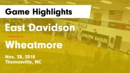 East Davidson  vs Wheatmore  Game Highlights - Nov. 28, 2018