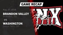 Recap: Brandon Valley  vs. Washington  2016