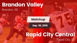 Matchup: Brandon Valley High vs. Rapid City Central  2016