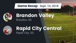 Recap: Brandon Valley  vs. Rapid City Central  2018