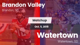 Matchup: Brandon Valley High vs. Watertown  2018