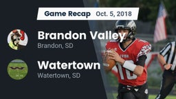 Recap: Brandon Valley  vs. Watertown  2018