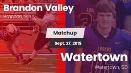 Matchup: Brandon Valley High vs. Watertown  2019