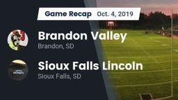 Recap: Brandon Valley  vs. Sioux Falls Lincoln  2019