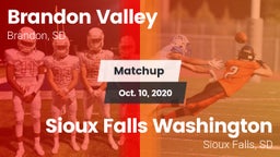 Matchup: Brandon Valley High vs. Sioux Falls Washington  2020