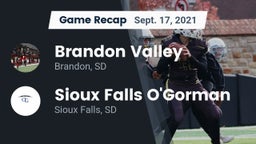 Recap: Brandon Valley  vs. Sioux Falls O'Gorman  2021