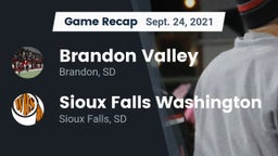 Recap: Brandon Valley  vs. Sioux Falls Washington  2021