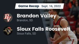 Recap: Brandon Valley  vs. Sioux Falls Roosevelt  2022