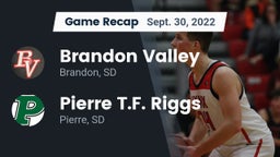 Recap: Brandon Valley  vs. Pierre T.F. Riggs  2022