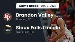 Recap: Brandon Valley  vs. Sioux Falls Lincoln  2022
