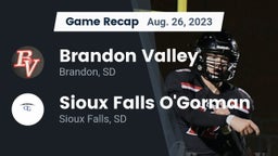 Recap: Brandon Valley  vs. Sioux Falls O'Gorman  2023