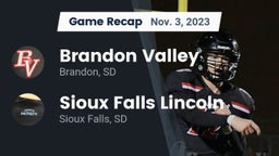 Recap: Brandon Valley  vs. Sioux Falls Lincoln  2023