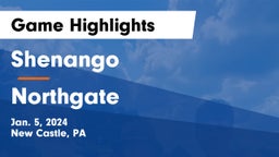 Shenango  vs Northgate  Game Highlights - Jan. 5, 2024