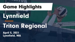 Lynnfield  vs Triton Regional  Game Highlights - April 5, 2021