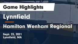 Lynnfield  vs Hamilton Wenham Regional  Game Highlights - Sept. 23, 2021