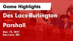 Des Lacs-Burlington  vs Parshall  Game Highlights - Dec. 15, 2017