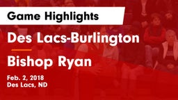 Des Lacs-Burlington  vs Bishop Ryan  Game Highlights - Feb. 2, 2018