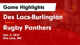 Des Lacs-Burlington  vs Rugby Panthers Game Highlights - Jan. 3, 2019
